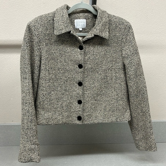 Tweed crop blazer size Large - Picture 2 of 7